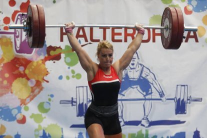 Copa de España de halterofilia, con Lidia Valentín. F. Otero Perandones.