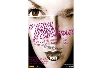 Cartel anunciador del festival itinerante de cortometrajes