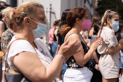 Concentración en Santa Cruz de Tenerife en repulsa por el asesinato de las dos niñas. RAMÓN DE LA ROCHA