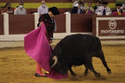 El diestro toreando el pasado 28 de agosto. JERO MORALES