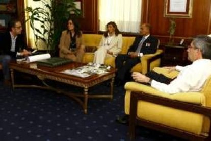 José Luis Teresa, José Ángel Hermida, Cordero del Campillo y Roberto Cubillo, en la presentación