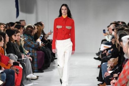 Una imagen del desfile de Calvin Klein en la Semana de la Moda de Nueva York.