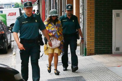 Montserrat, durante una salida de prisión para visitar al dentista en junio de 2015. RAMIRO