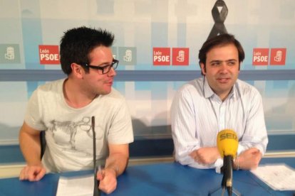 Héctor Carrera y Tino Rodríguez, en la rueda de prensa de ayer.