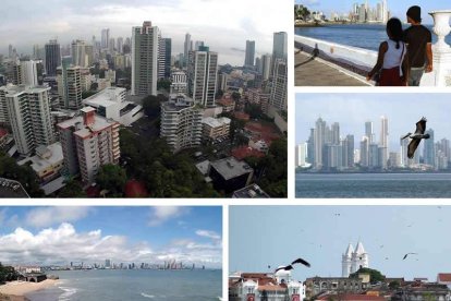 Varias imágenes de la ciudad de Panamá, cuyo sector turístico continúa pujante y en crecimiento.