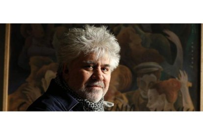 Imagen de archivo del director Pedro Almodóvar en la presentación de una de sus películas, ‘Los amantes pasajeros’.