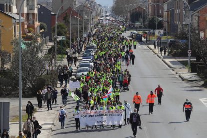 Marcha blanca por la sanidad en el Bierzo y Laciana. ANA F. BARREDO