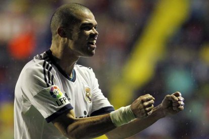 Pepe celebró de manera muy efusiva la victoria ante el Levante y eso calentó a los granotas.