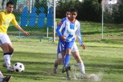 Un momento del partido disputado ayer.