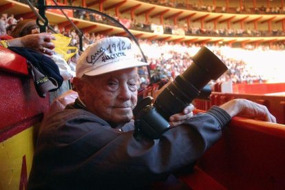 "Canito" durante la Feria del Pilar celebrada en la plaza de toros de La Misericordia en 2006.