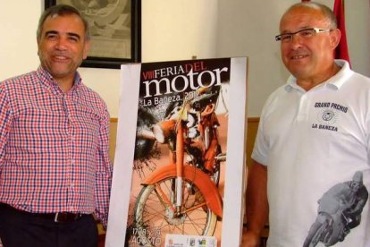 José Miguel Palazuelo y Tomás Gallego durante la presentación de la muestra.