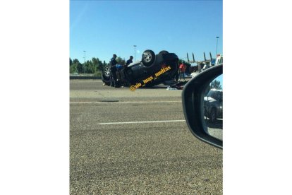 Imagen de uno de los coches involucrados