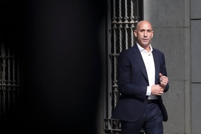 El expresidente de la Real Federación Española de Fútbol (RFEF) Luis Rubiales. EFE/SERGIO PÉREZ