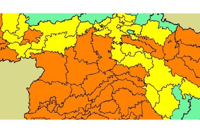 Alerta naranja en El Bierzo