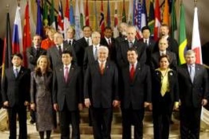 Foto de familia de la conferencia sobre energía y protección del clima