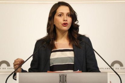 La portavoz de Ciudadanos, Inés Arrimadas.