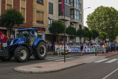 Protestas de los regantes en los últimos días. MIGUEL F.B.