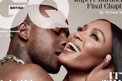 Naomi Campbell y Skepta, en la portada de GQ.