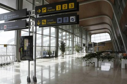 La utilización del aeropuerto de León es prácticamente simbólica respecto a su capacidad. RAMIRO