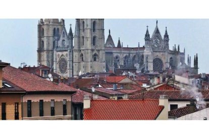 Vista de la ciudad con la Catedral al fondo