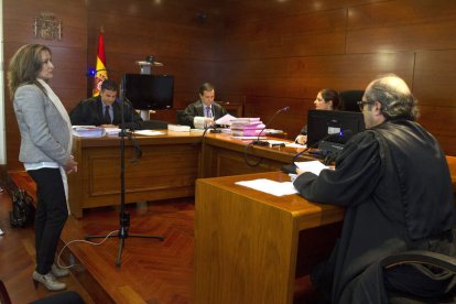 La ex alcaldesa, ayer, en el juicio en Zamora.