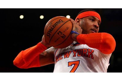 Carmelo Anthony, durante el partido contra los Pacers.