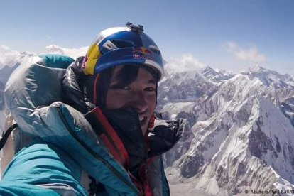 El austriaco David Lama, uno de los alpinistas desaparecidos cuando escalaban el Howse Peak.