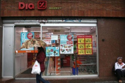 Un supermercado Dia en Barcelona.