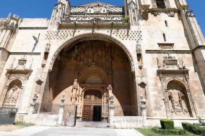 Detalle de la fachada de la iglesia de San Marcos. MARCIANO PÉREZ