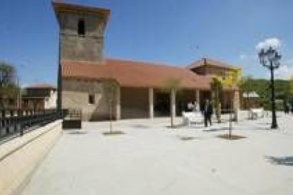 Imagen de la plaza de Ardoncino, en el municipio de Chozas de Abajo, en las proximidades de León