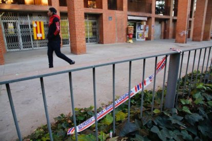 Plaza de Baró de Viver, lugar donde se ha producido el tiroteo.