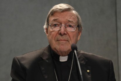 George Pell, durante una rueda de prensa en el Vaticano.