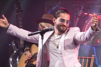 Maluma, durante una actuación en Miami, el pasado 14 de marzo. /