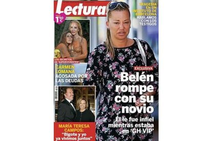 Belén Esteban, en la portada de 'Lecturas'.