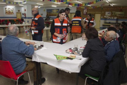 Un momento de la cena de Nochebuena. MARIAM A. MONTESINOS