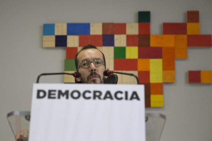 El secretario de Organización de Podemos, Echenique. DONAIRE