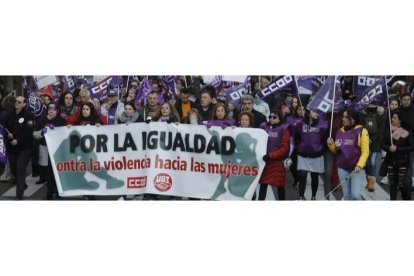 Manifestación en León por los derechos de las mujeres. MARCIANO PÉREZ