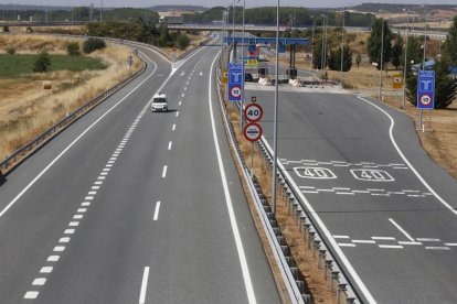 La autopista León-Astorga.