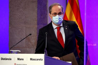 El presidente del gobierno catalán, Quim Torra. TONI ALBIR