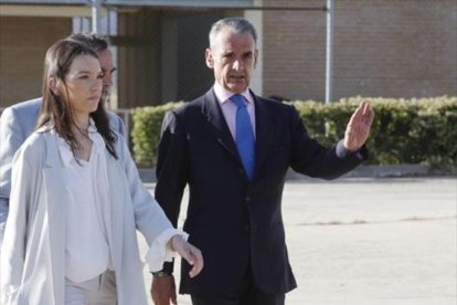 Mario Conde en el momento de la salida de la cárcel el pasado 17 de junio.