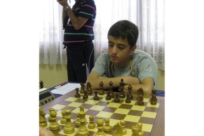 Jaime Santos durante una de las partidas del campeonato.