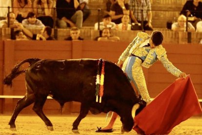 El joven novillero salmantino Manuel Diosleguarde toreará este domingo en Villamañán. DL