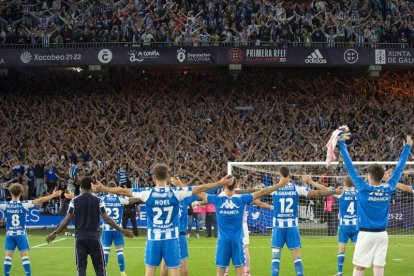 El RC Deportivo es el único equipo del grupo I que opta a ascender. TWITTER RC DEPORTIVO