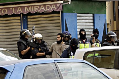 Terrorista yihadista detenido en Melilla en 2014.