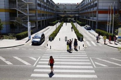 Entrada del hospital Infanta Leonor de Vallecas.