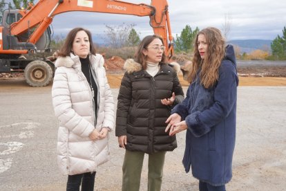 Visita a las obras en los accesos al polígono La Llanada