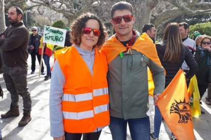 Patricia Juan y Luis, un matrimonio de agricultores.