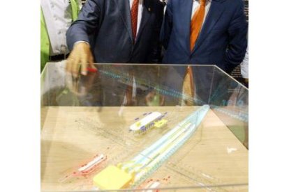 Maqueta del proyecto de integración del AVE en Valladolid.