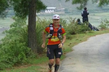 Salva Calvo, durante la sexta y última etapa de la carrera.