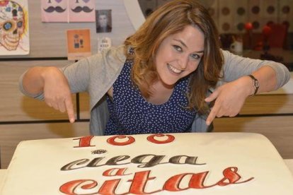 La actriz Teresa Hurtado de Ory, protagonista de 'Ciega a citas'.